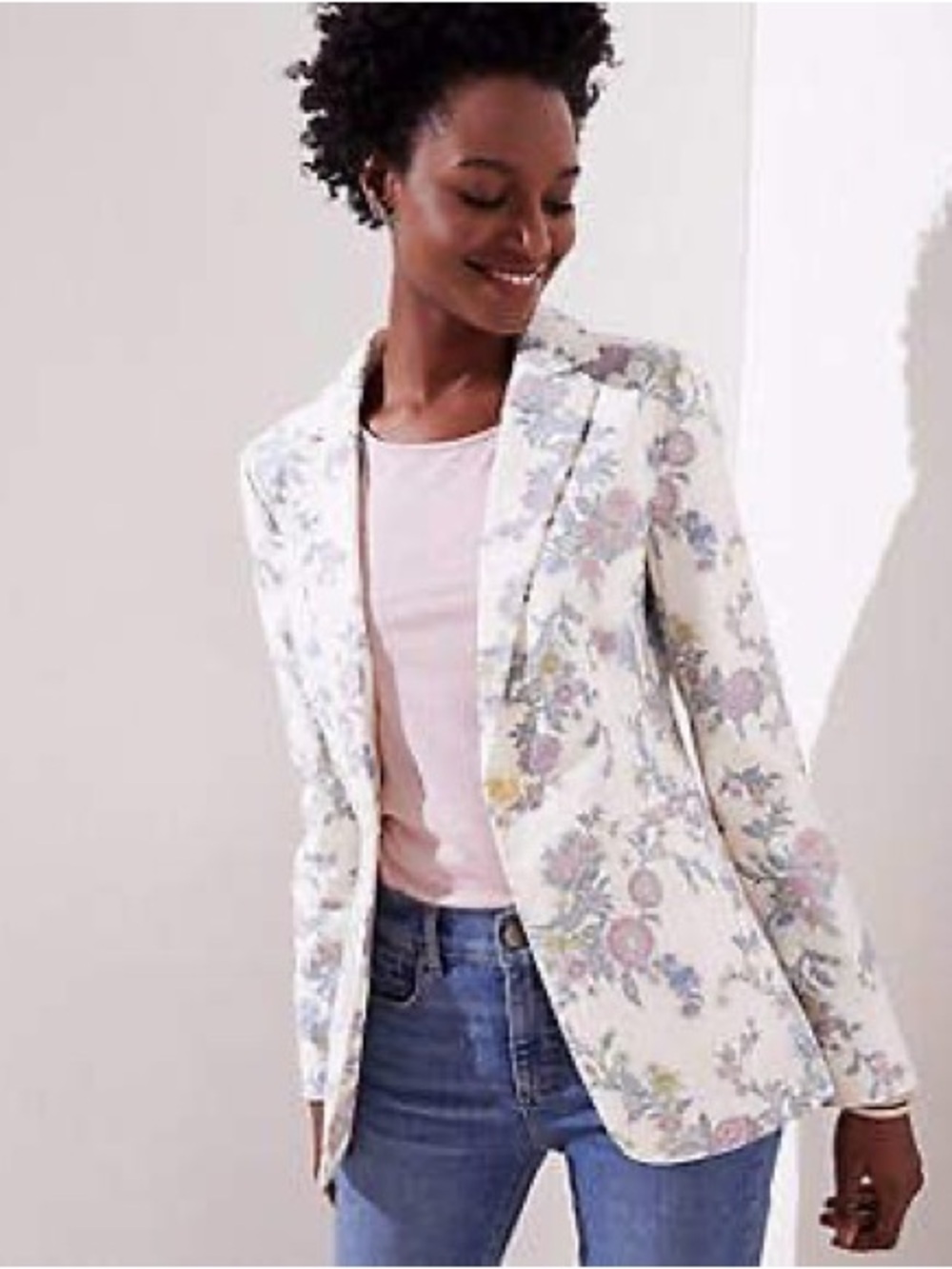 LOFT Floral Blazer Tall
